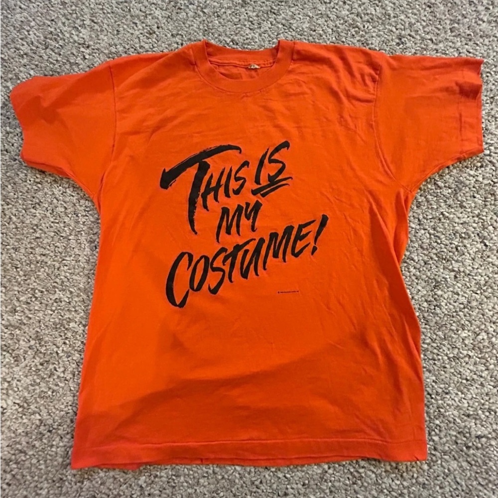 Hallmark Bold Orange Costume Tee Single Stitch